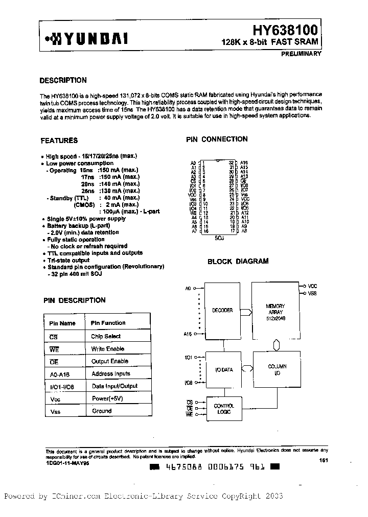 HY638100J-17_344318.PDF Datasheet