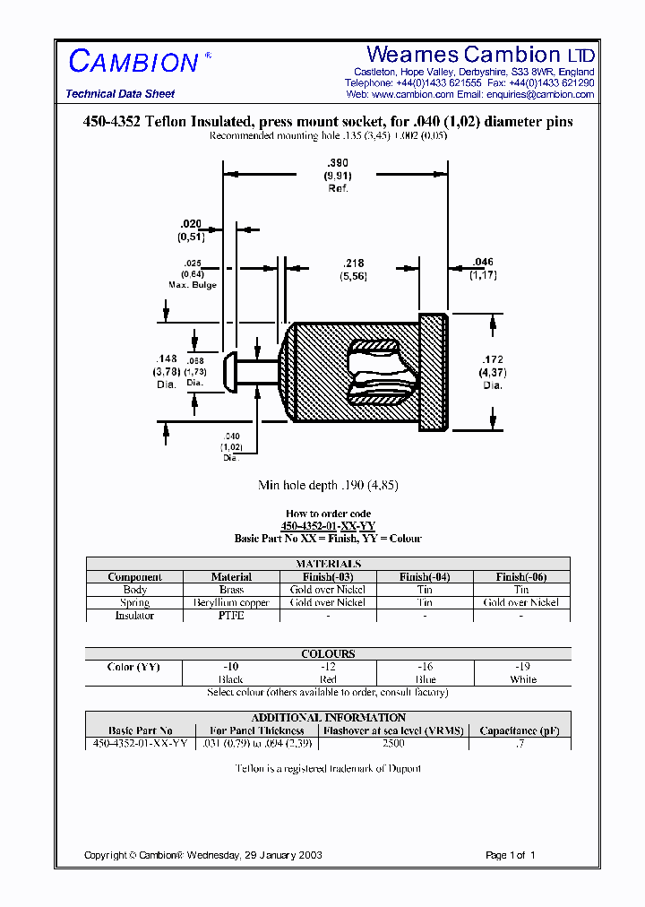 450-4352_564055.PDF Datasheet