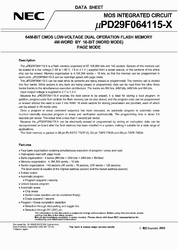 UPD29F064115GZ-DB80X-MJH_274188.PDF Datasheet