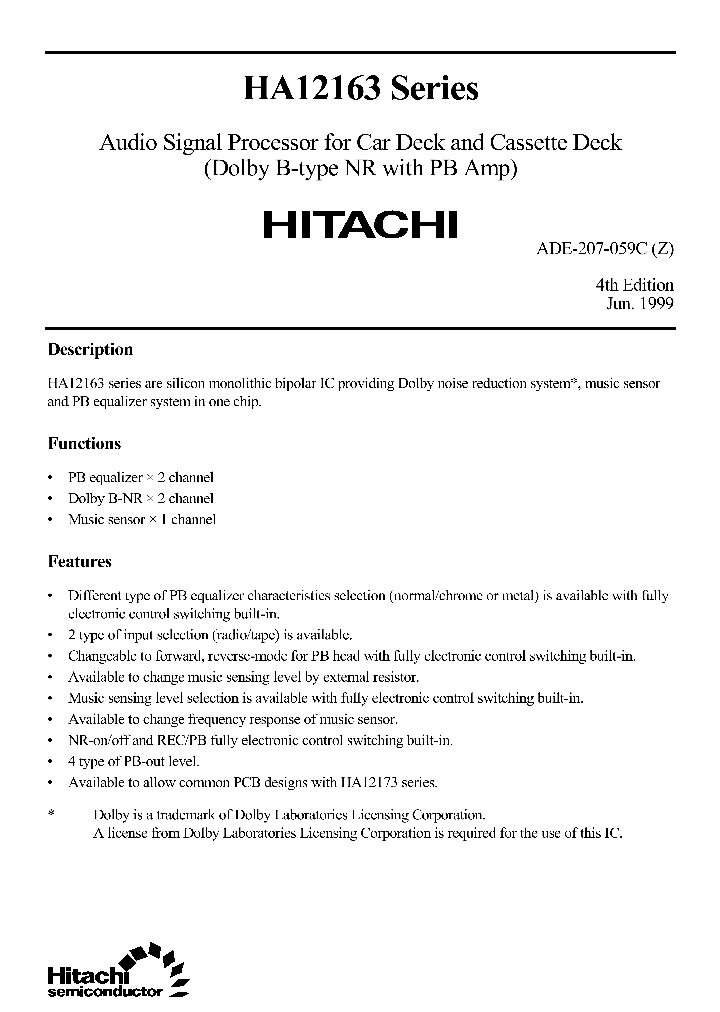 HA12160_275056.PDF Datasheet