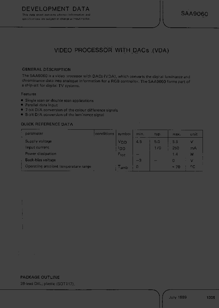 SAA9060_566928.PDF Datasheet