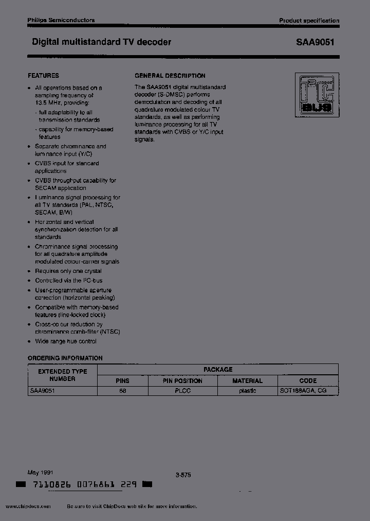 SAA9051_566923.PDF Datasheet