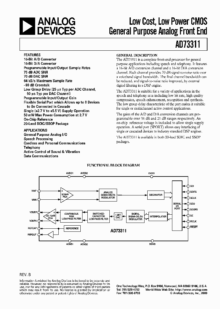 AD73311ARS_246123.PDF Datasheet