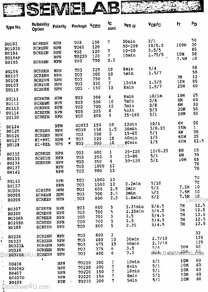 BU102_246671.PDF Datasheet