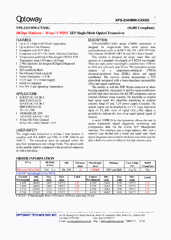 XPS-2341MW-CXX0G_566626.PDF Datasheet