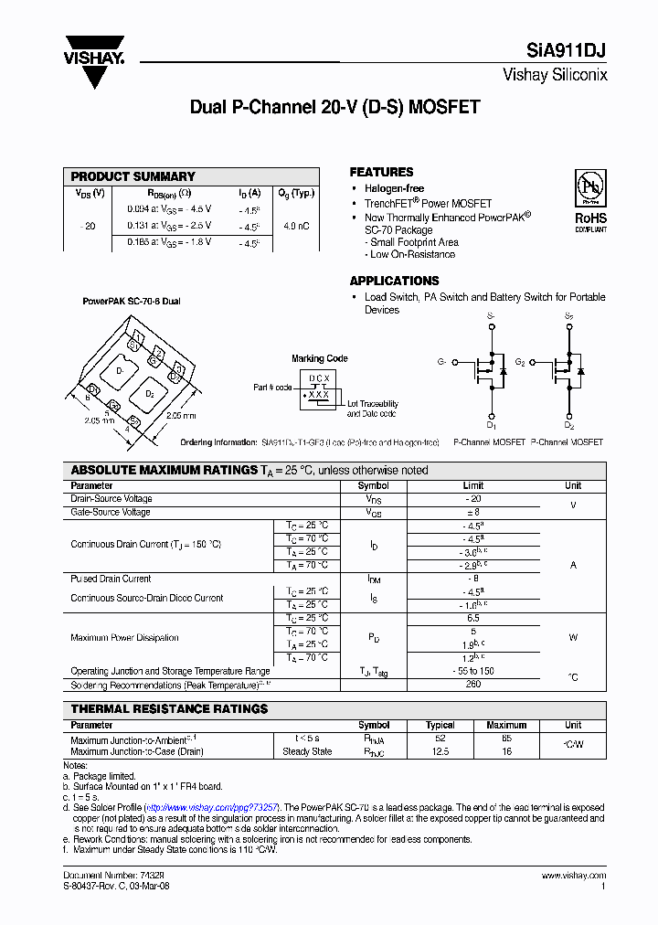 SIA911DJ-T1-GE3_345823.PDF Datasheet