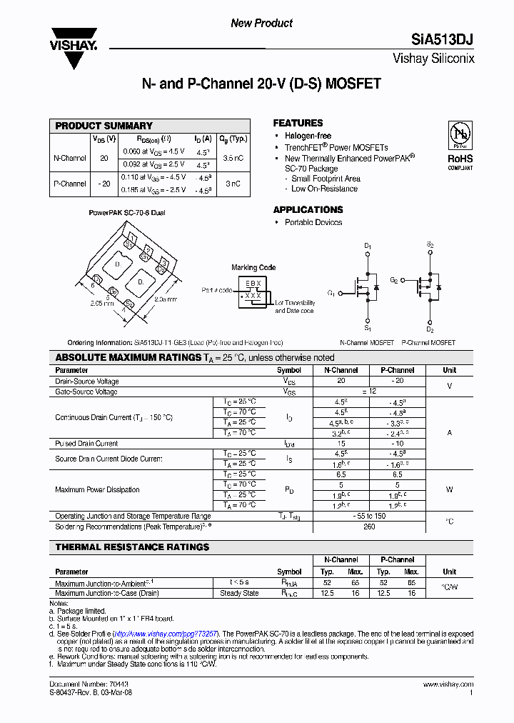 SIA513DJ-T1-E3_345809.PDF Datasheet