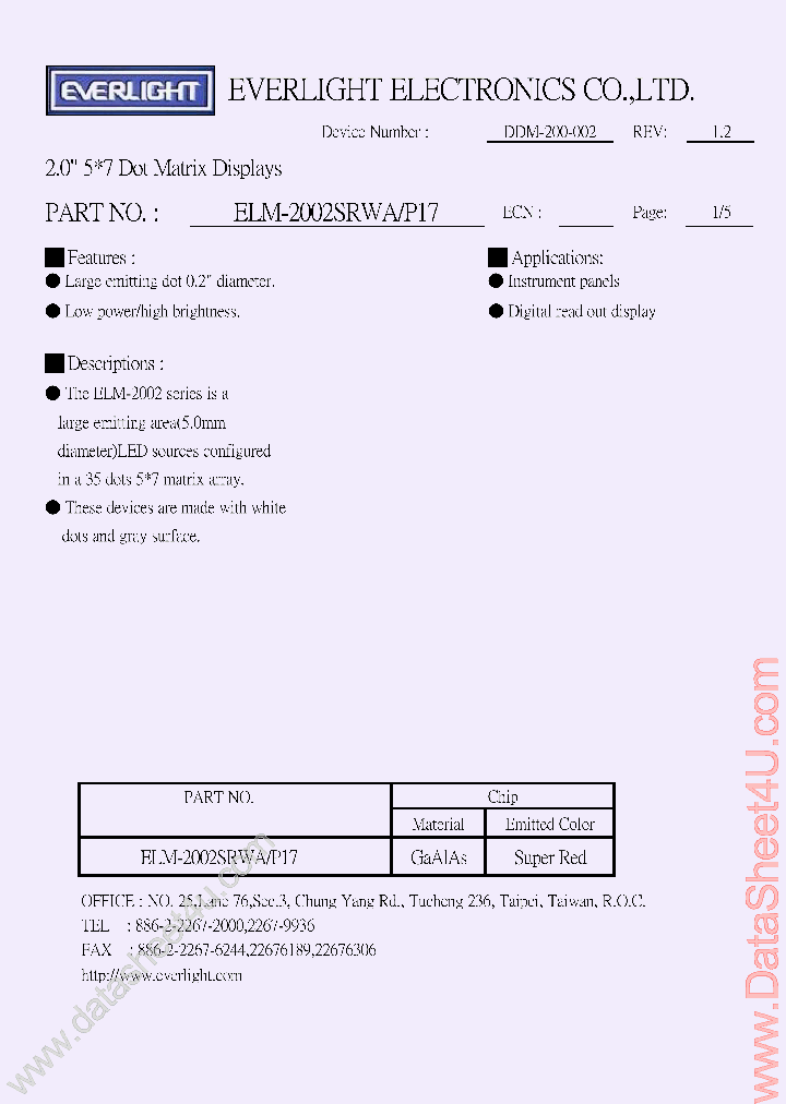 ELM-2002SRWAP17_248097.PDF Datasheet