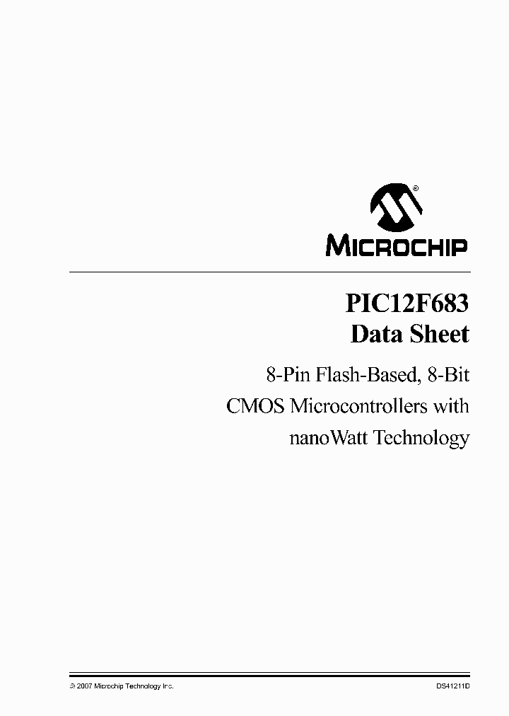 PIC12F683T-ISN_345992.PDF Datasheet