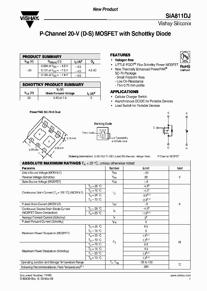 SIA811DJ-T1-E3_345811.PDF Datasheet