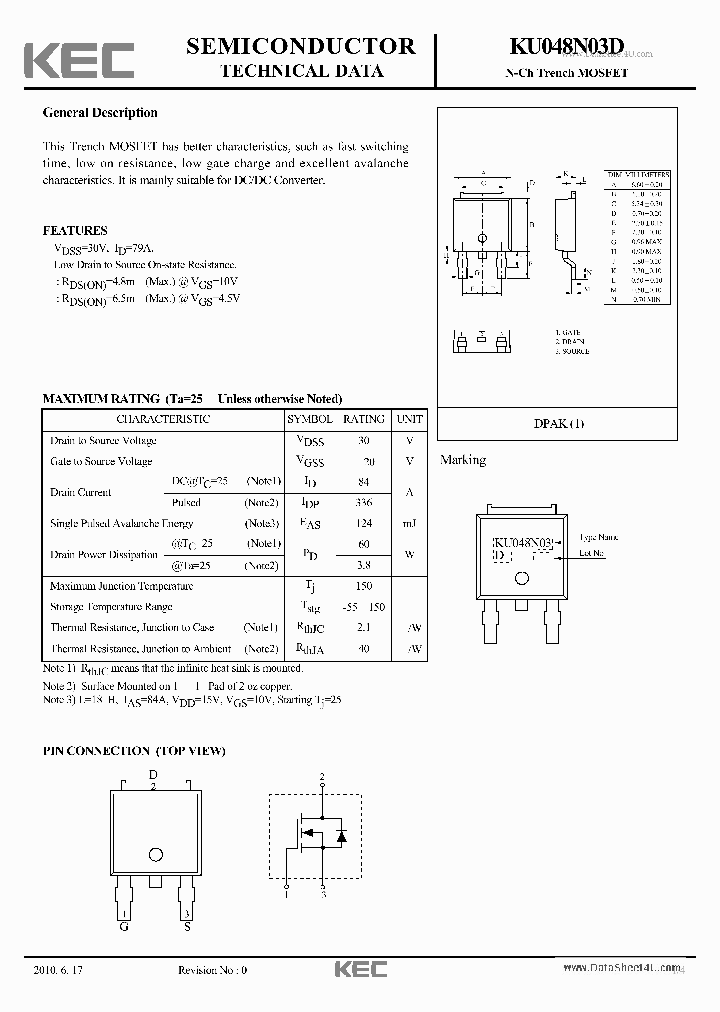 KU048N03D_248358.PDF Datasheet