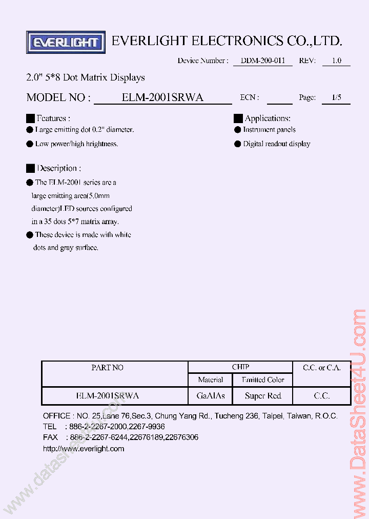 ELM-2001SRWA_248090.PDF Datasheet