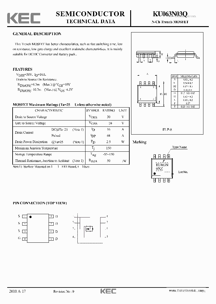 KU063N03Q_248361.PDF Datasheet