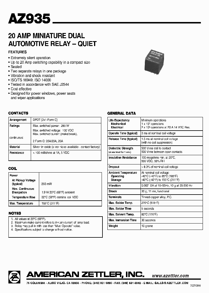 AZ935-2C-12DET_603769.PDF Datasheet