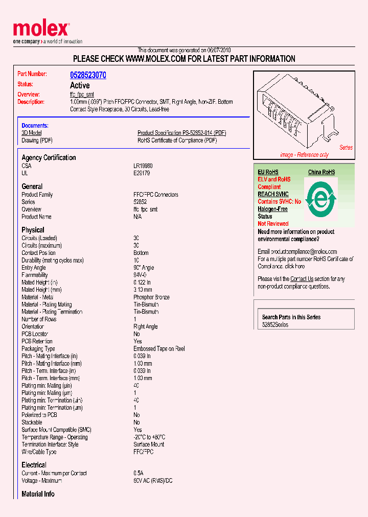 52852-3070_595811.PDF Datasheet
