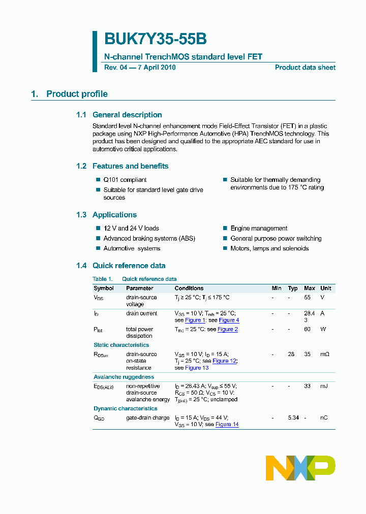 BUK7Y35-55B_600617.PDF Datasheet