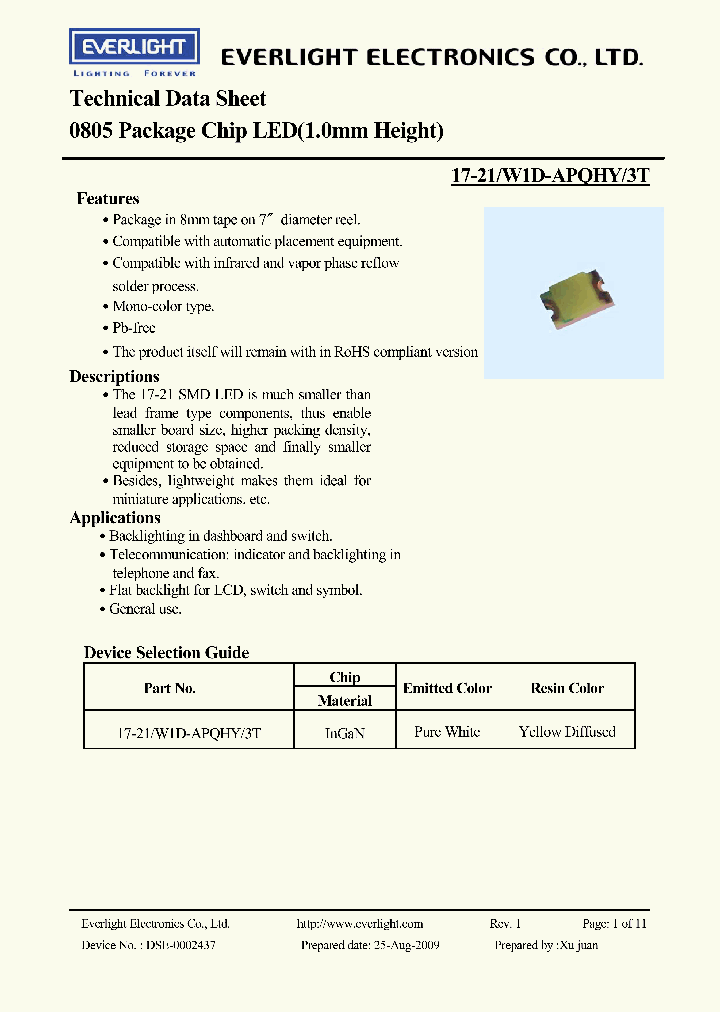 17-21-W1D-APQHY-3T_605571.PDF Datasheet