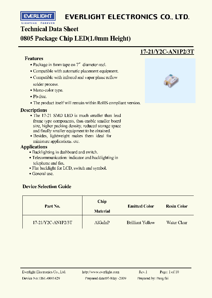 17-21-Y2C-AN1P2-3T_605572.PDF Datasheet