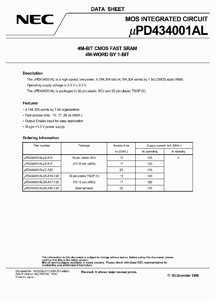 UPD434001ALG5-A15-7JD_346854.PDF Datasheet