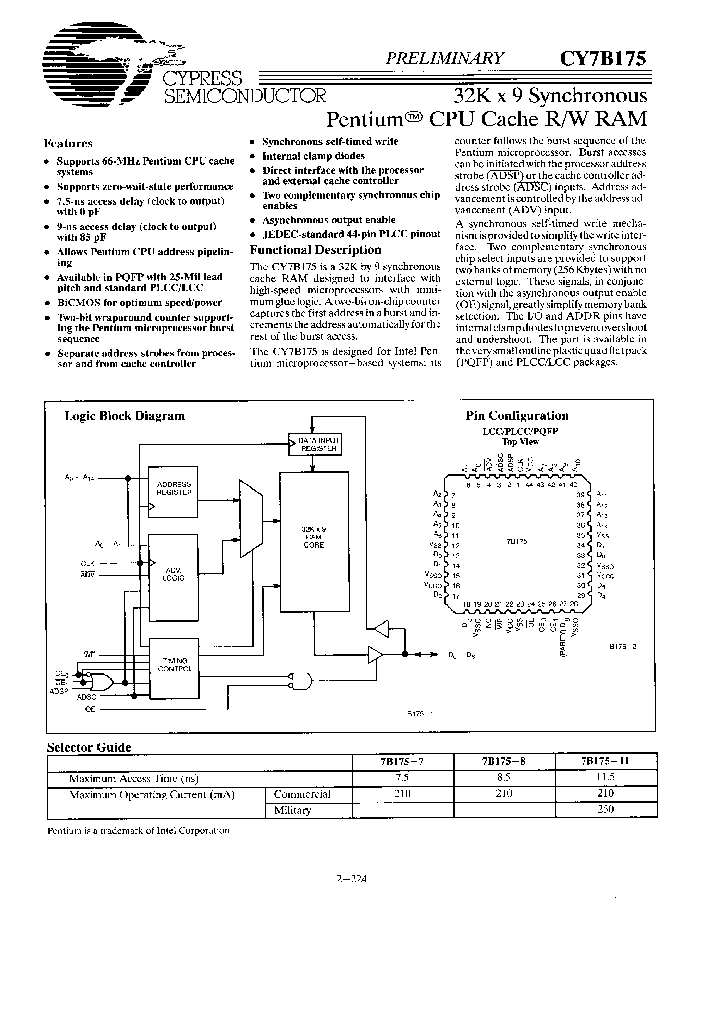 CY7B175-7JC_346845.PDF Datasheet