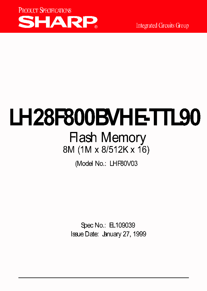 LH28F800BVHE-TTL90_347019.PDF Datasheet