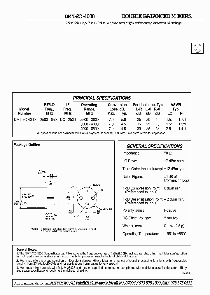 DMT-2C-4000_611165.PDF Datasheet