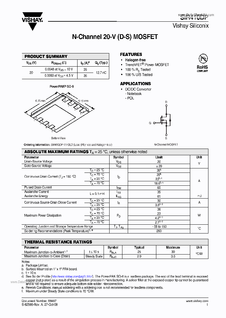 SIR410DP_251482.PDF Datasheet