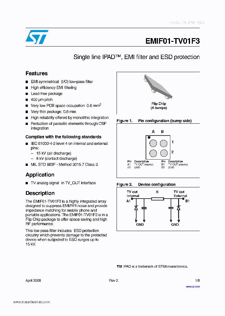 EMIF01-TV01F3_251558.PDF Datasheet