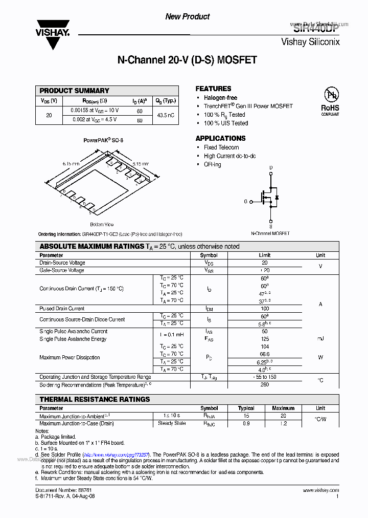 SIR440DP_251486.PDF Datasheet