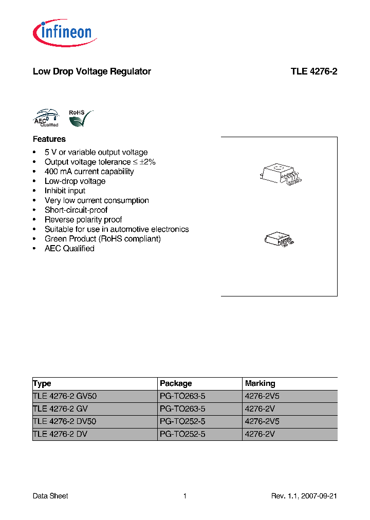 TLE4276-2DV50_618915.PDF Datasheet