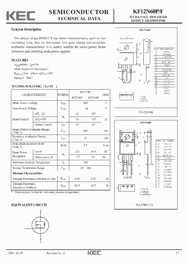 KF12N60F_619194.PDF Datasheet