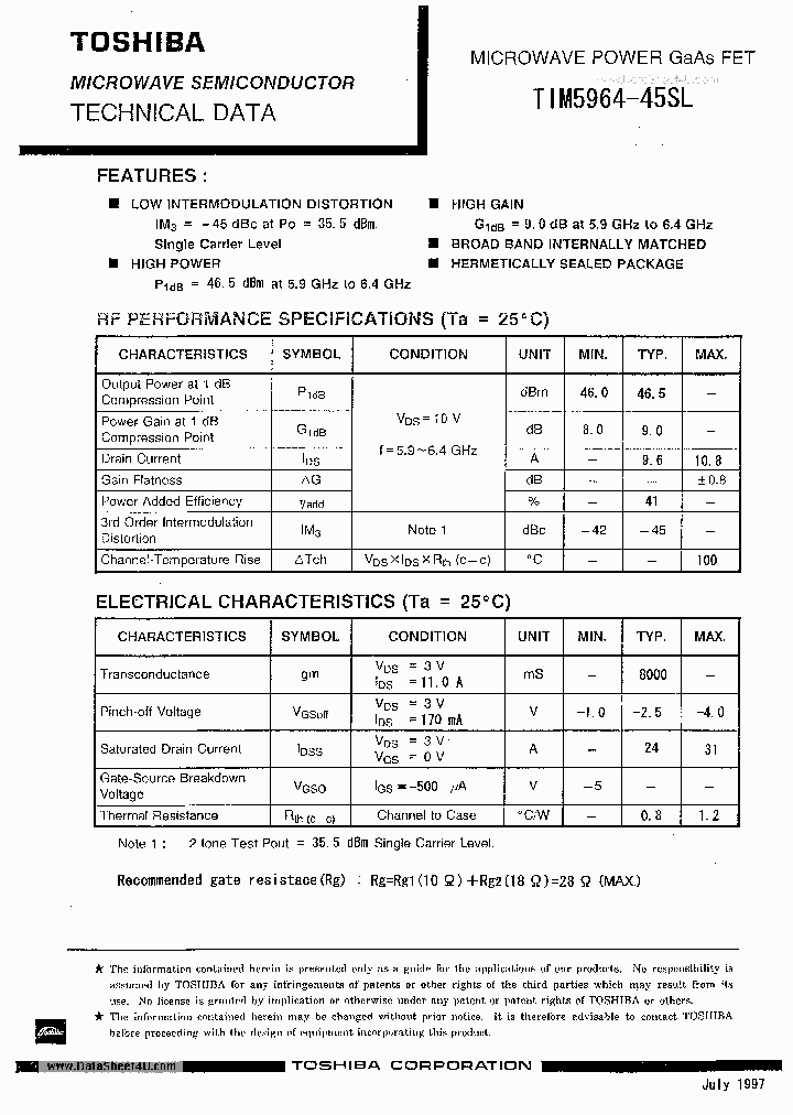 TIM5964-45SL_252477.PDF Datasheet