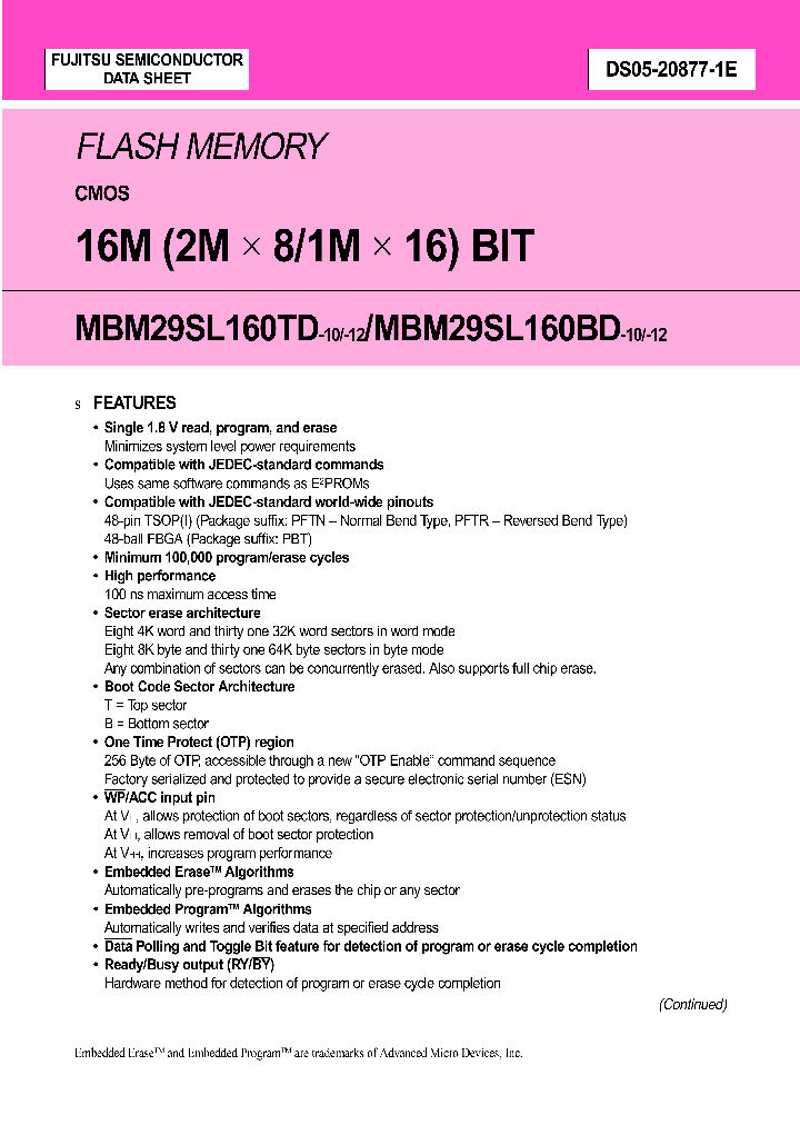 MBM29SL160BD-12PFTR_620826.PDF Datasheet