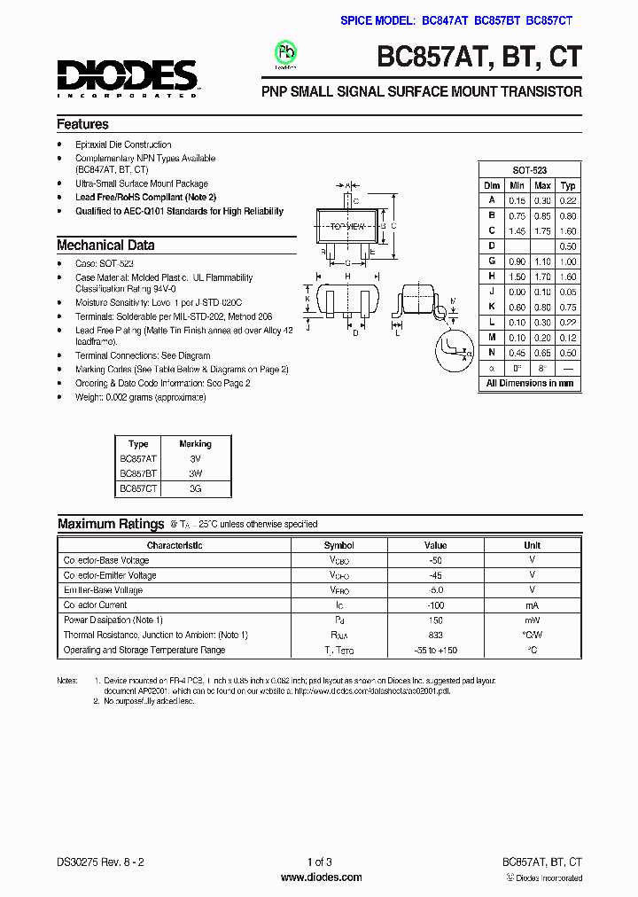 BC857CT-7-F_621449.PDF Datasheet