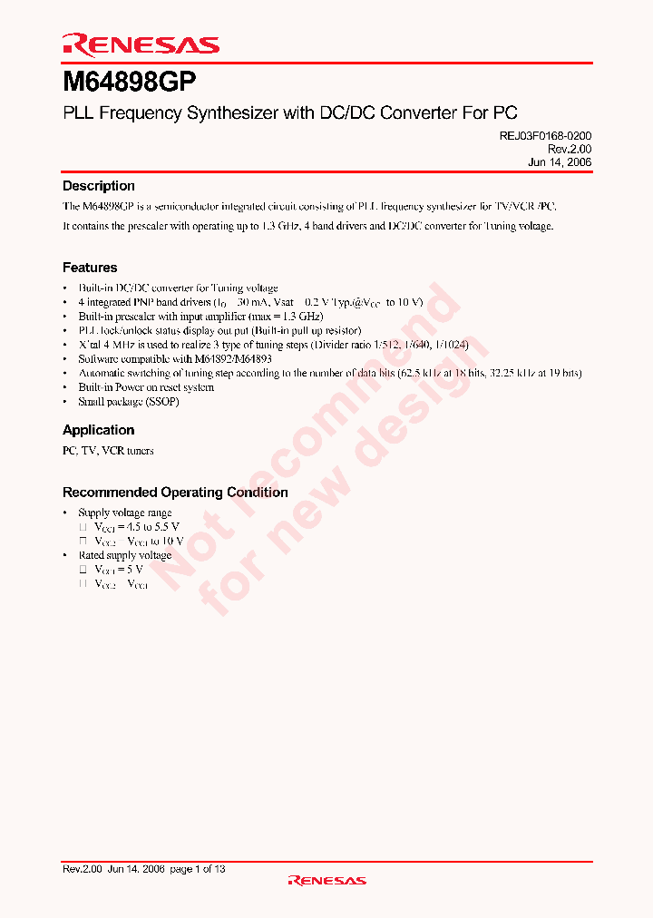 M64898GP_625887.PDF Datasheet