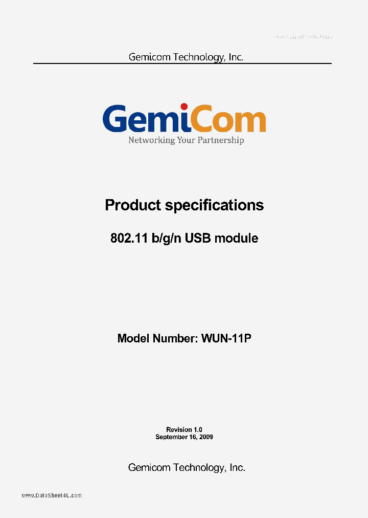 WUN-11P_254060.PDF Datasheet