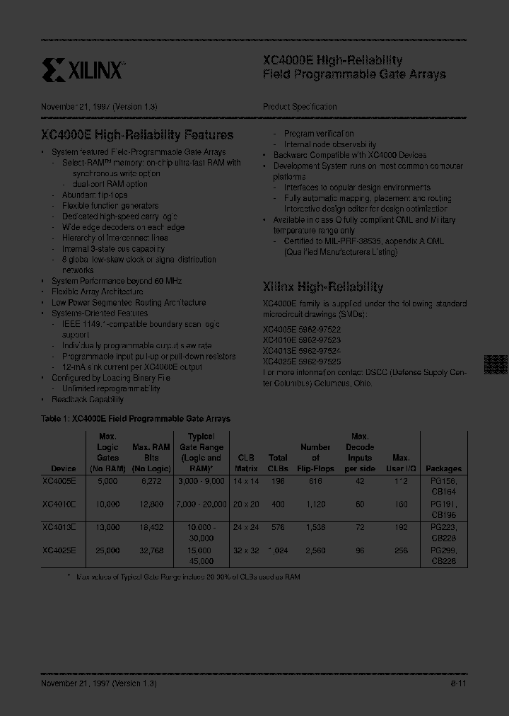 XC4013E-2HQ208I_355047.PDF Datasheet