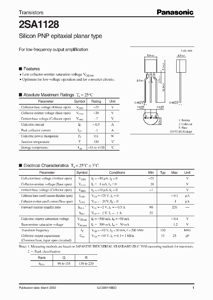 2SA1128_282659.PDF Datasheet