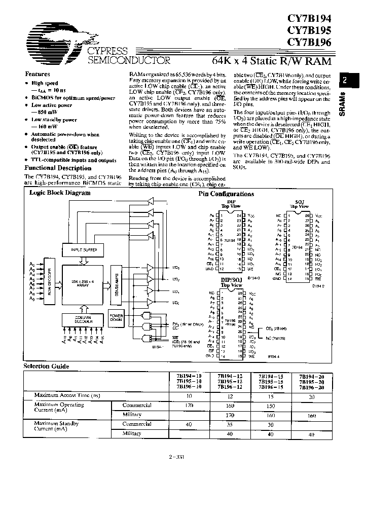 CY7B195-12LC_355174.PDF Datasheet