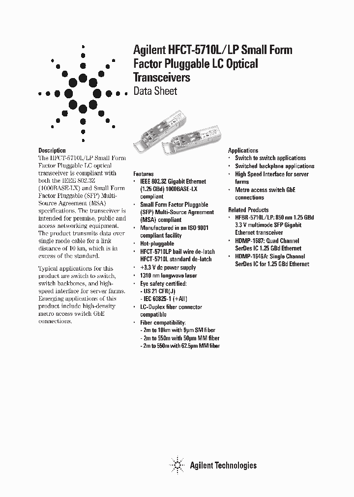 HFCT-5710LP_282916.PDF Datasheet