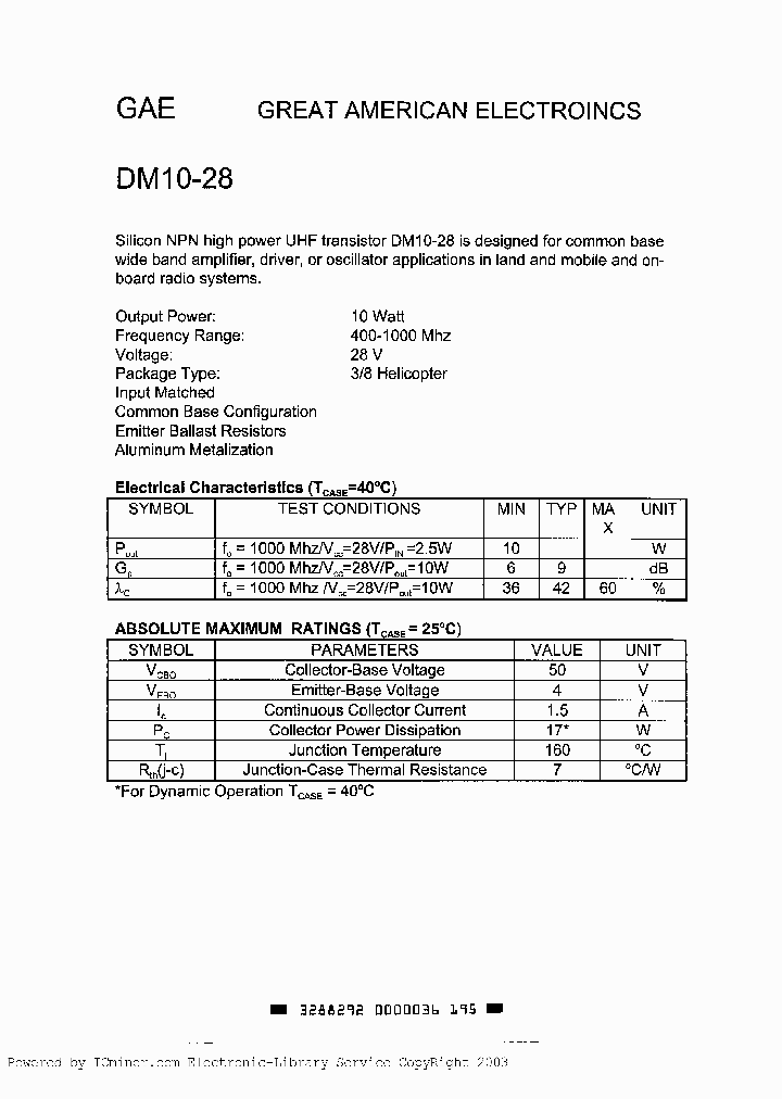 DM10-28_356897.PDF Datasheet