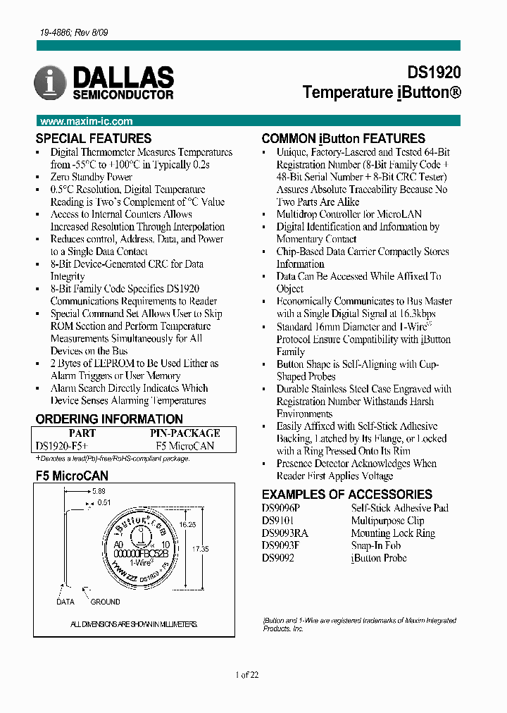 DS1920-F5_357098.PDF Datasheet