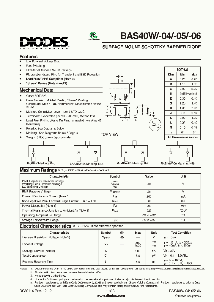BAS40W-06-7-F_357141.PDF Datasheet