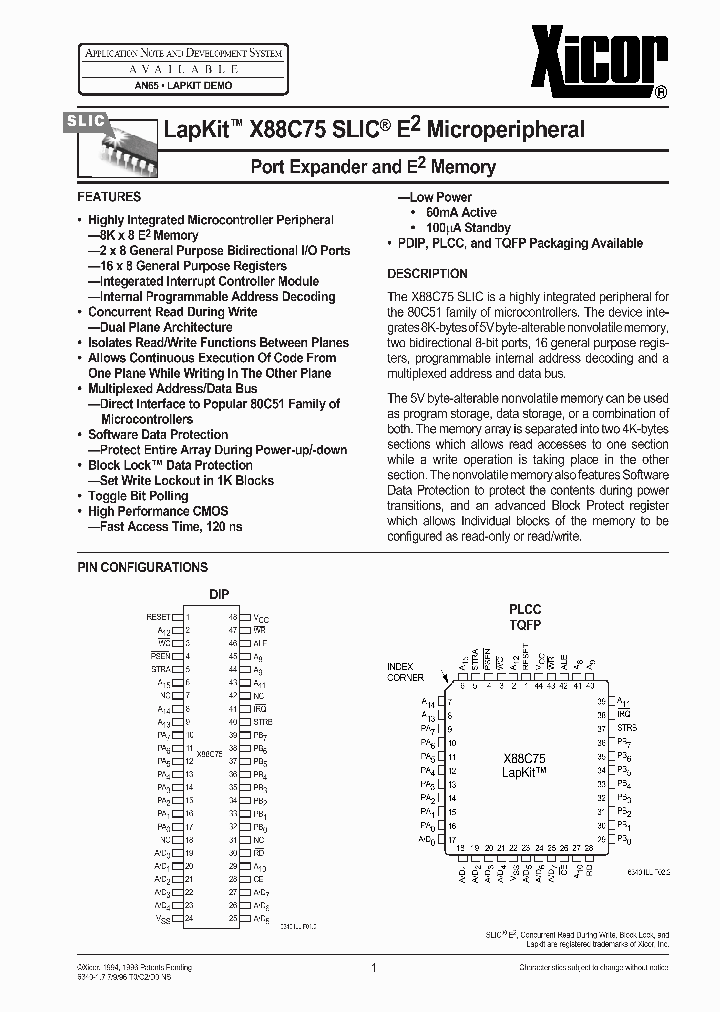 LAPKIT-X88C75-SLIC_285283.PDF Datasheet