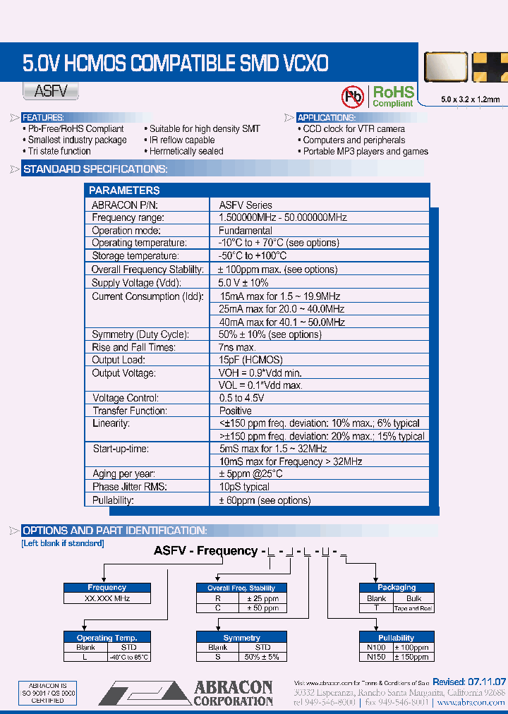 ASFV_357669.PDF Datasheet