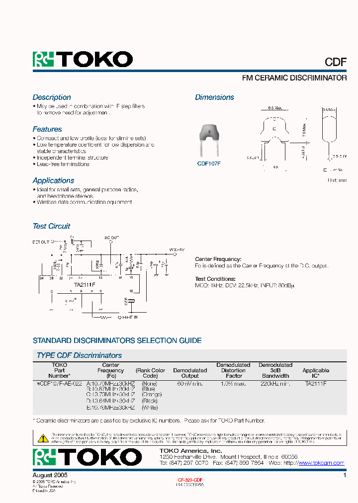 CDF_357850.PDF Datasheet