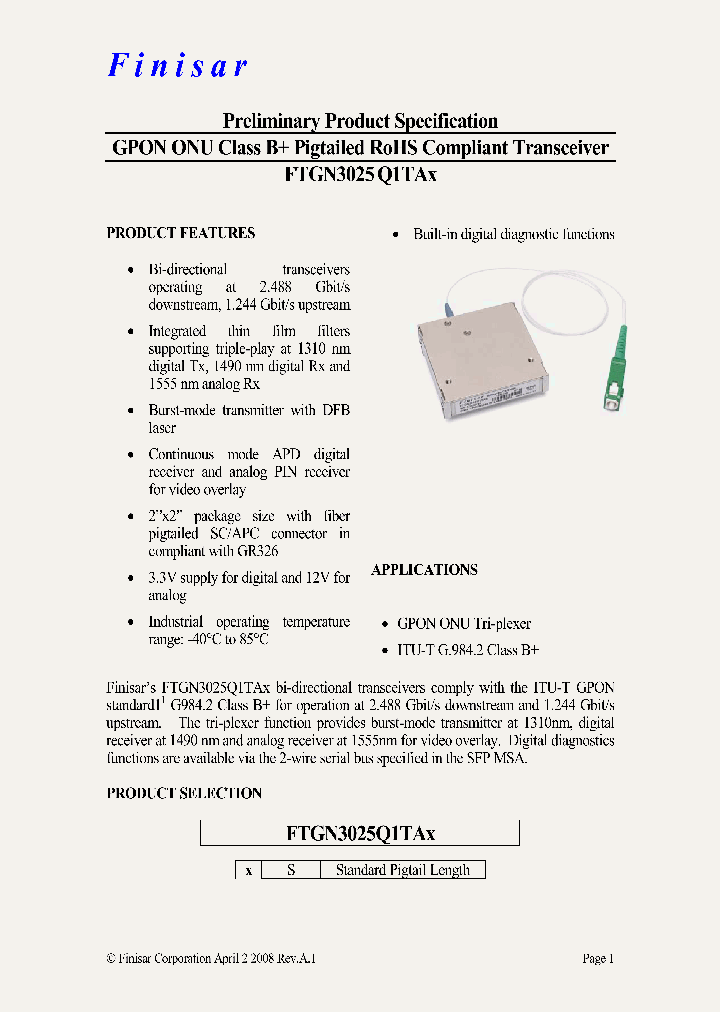 FTGN3025Q1TAS_631947.PDF Datasheet