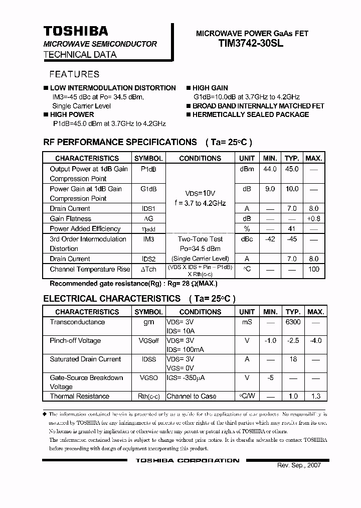 TIM3742-30SL07_632331.PDF Datasheet