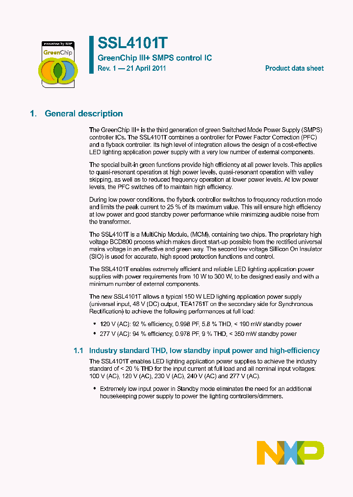 SSL4101T_633415.PDF Datasheet