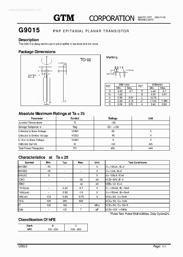 G9015_260013.PDF Datasheet